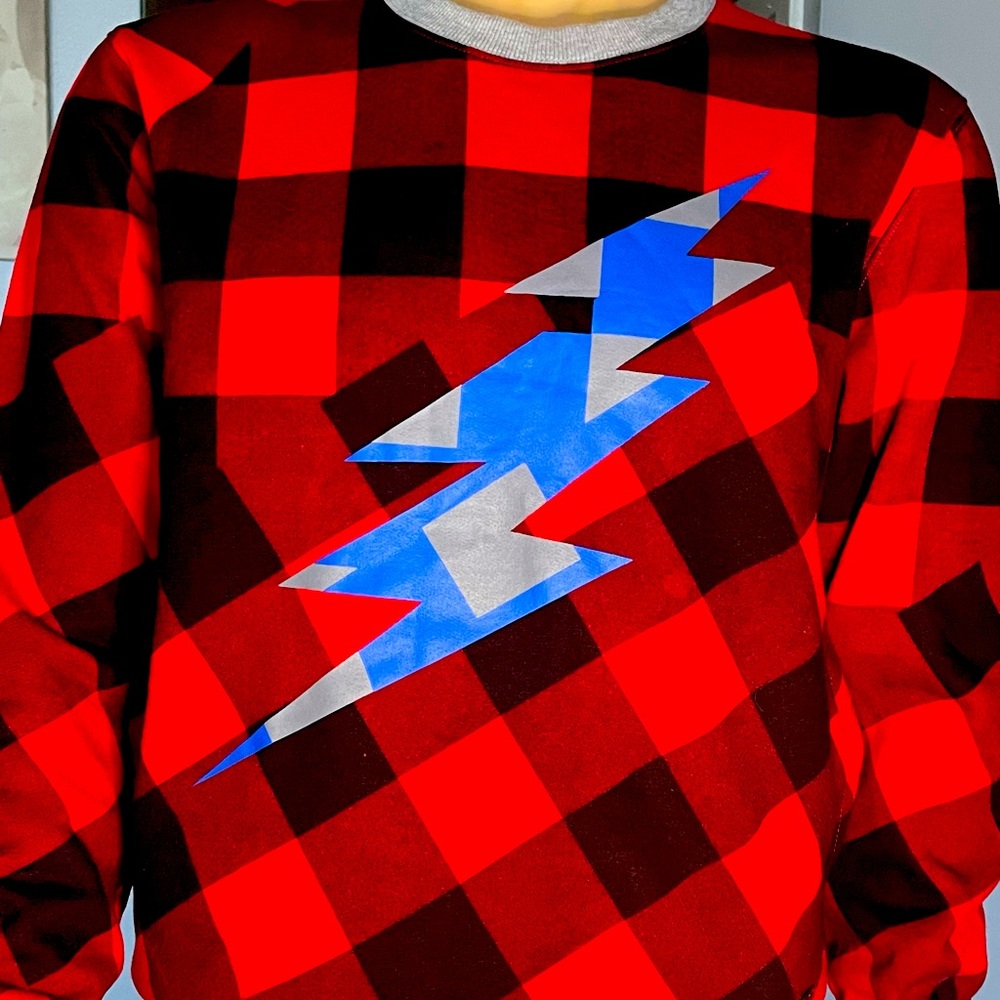 Buffalo plaid sweater